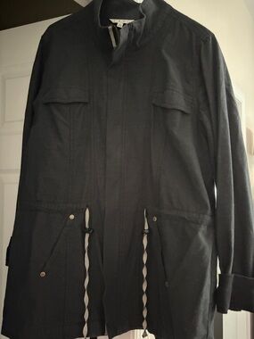 CAbi Black Utility Jacket with Drawcord Waist